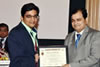 Dr Ankit Jain Receiving Fellowship Certificate