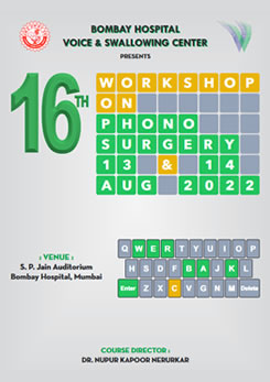 16th Workshop on Phonosurgery Photo Gallery